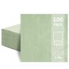 100 Pack Cocktail Napkins, 2-Ply 5x5 Inch Beverage Napkins, Square Edged Disposable Paper Napkins for Wedding, Birthday Party, Dinner, Coffee Bar (Sage Green) view 1
