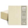 100 Pack Cocktail Napkins Disposable, 2-Ply 5" x 5" Party Napkins, Square Beverage Dinner Napkin for Wedding Birthday Party Anniversary Reception Bar Event (Ivory) view 1