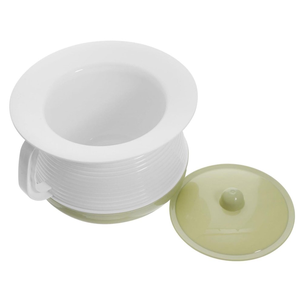 Thickened Plastic Spittoon Urinal Home Pail Pot Adult Piss Stinkpot Cover,Bed Pan for Emergency Urinalysis,Travel,Car & Camping Chamber Pot