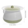 Thickened Plastic Spittoon Urinal Home Pail Pot Adult Piss Stinkpot Cover,Bed Pan for Emergency Urinalysis,Travel,Car & Camping Chamber Pot view 2