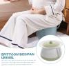 Thickened Plastic Spittoon Urinal Home Pail Pot Adult Piss Stinkpot Cover,Bed Pan for Emergency Urinalysis,Travel,Car & Camping Chamber Pot view 3