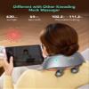 SKG H7 Ultra Cordless Neck Massager for Pain Relief Deep Tissue, Fathers Day Dad Gifts Adjustable Shiatsu Neck and Shoulder Massager with Heat for Strain Relief, for Home Office Car Travel, Grey view 2