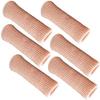 SOHLER 6 Packs Closed Toe Caps Finger Covers Sleeve Protectors, Elastic Fabric Lined with Soft Gel (Large) view 1
