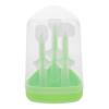 SAFIGLE 1 Set Baby Oral Cleaner Kit - Gentle Soft Silicone Toothbrush for Newborns - Infant Gum Brush - Includes Soft Silicone Brush and Tongue Scraper view 1