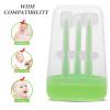 SAFIGLE 1 Set Baby Oral Cleaner Kit - Gentle Soft Silicone Toothbrush for Newborns - Infant Gum Brush - Includes Soft Silicone Brush and Tongue Scraper view 3