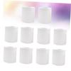 COOLHIYA 10 Rolls Wood Pulp Toilet Paper Small Soft Thick Ply for Hotels Home Environmentally Friendly White Natural Wood Bath Tissue view 2