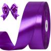 CLUEWR Purple Satin Ribbon, 1-1/2 Inches, 100 Yards view 1