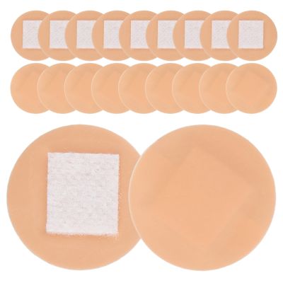 200pcs Waterproof Round Bandages for Fingers Face Adhesive Breathable Circular Wound Cover Finger Sleeve Protectors for Knuckle Skin Sports Daily Use