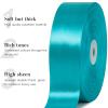 CLUEWR Teal Satin Ribbon, 1-1/2 Inches, 100 Yards view 4
