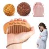 Gwabee Labor and Massage Ball for Labor Pain, Wooden Birthing Comb with 2 PCS Acupressure Balls Set for Moms Pain Relief, Pregnancy Hospital Bag Essentials for Pregnant Women view 1