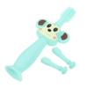 COOLHIYA Silicone Toothbrush with Soft Bristle Brush for Boy Girl Years Safe Wide Board Design Prevents Choking Gentle Teething in Green Comfortable Grip for Easy Use view 1