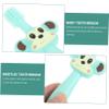 COOLHIYA Silicone Toothbrush with Soft Bristle Brush for Boy Girl Years Safe Wide Board Design Prevents Choking Gentle Teething in Green Comfortable Grip for Easy Use view 2