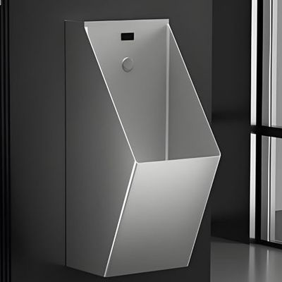 304 Stainless Steel Wall-Mounted Urinal with Distance Detection - Intelligent Splash-Proof Flush for Men's Restrooms in KTV, Prisons, Bars, Hotels, Shops, and Garages