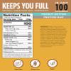 100Cal Snacks Peanut Butter Chocolate Chip Protein Bar, 100 Calorie with 6g Plant Protein, 3g Net Carb, High Fiber Gluten Free Vegan Energy Bar with Amla, Keto Snack Bars 8ct view 2
