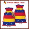 Flag Of Venezuela Printing Christmas Bag With Drawstring Closure, 4.7x6.9 In For Christmas Party Birthday Gift Wrapping view 3
