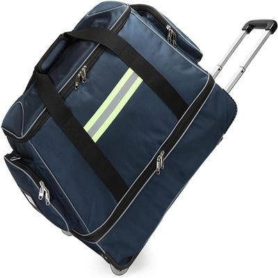 Trolley Box Type Large-Capacity First Aid Kit, Waterproof Emergency Trauma Backpack, Portable Medical Supplies Storage Bag(Blue)