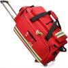 Portable First Aid Kit Bag, Large Capacity Outdoor Emergency Medical Duffle, with Multiple Pockets and Compartments, with Reflective and Wheels, for Community Nursing Paramedics Doctors(Red) view 1