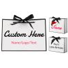 1-100 Pcs Personalized Gift Bag - 12.69.84.3 Inches, Custom Printed Your Name, Logo Party Favour Bags with Handles for Birthday, Wedding, Anniversary, Christmas, Business (White) view 1