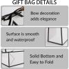 1-100 Pcs Personalized Gift Bag - 12.69.84.3 Inches, Custom Printed Your Name, Logo Party Favour Bags with Handles for Birthday, Wedding, Anniversary, Christmas, Business (White) view 4