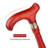 Wooden Walking Stick for Seniors, Handmade Natural Solid Wood Cane for Men and Women, Lightweight Portable Support Mobility Aid(92cm) view 2