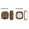 LedBack Leopard Print Rollator Walker Accessories 3 Pack Rollator Walker Seat and Backrest Rollbar Covers Universal Organizer Pouch Storage view 2