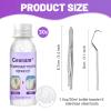 1.0oz / 30ml Moldable Tooth Repair Kit with Stainless Steel Tweezers and Dental Pick, Temporary Tooth Replacement Thermal Beads for Broken or Missing Teeth, Denture Repair, and DIY Oral Care view 2