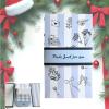 Handmade Waterfall Christmas Gift Card Booklet, Pull-Tab Design Gift Card Holder for Birthday & Holidays, DIY Personalized Gift Card Book for Family Friends (Blue, 1cps) view 1