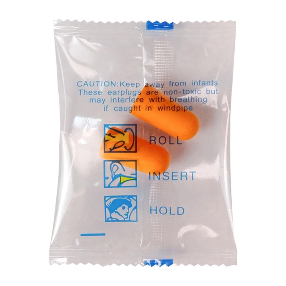 20pcs-100pcs Anti-Noise Sponge earplugs PU Foam Anti-Noise Noise Reduction Sleep Work Noise Reduction Anti-Noise snoring(Orange 30pcs)