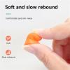 20pcs-100pcs Anti-Noise Sponge earplugs PU Foam Anti-Noise Noise Reduction Sleep Work Noise Reduction Anti-Noise snoring(Orange 30pcs) view 3