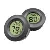 4 Mini Circular Hygrometers and Thermometers, Suitable for Indoor Humidity and Temperature Measurement(4pcs Black) view 3
