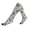 Mexican Skull Printing 15-20mmhg Compression Socks -Reduces Tension Enhances Blood Flow -Great For Long Flights view 1
