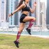 Pink Giraffe Texture Printing 15-20mmhg Compression Socks -Reduces Tension Enhances Blood Flow -Great For Long Flights view 2