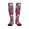 Pink Giraffe Texture Printing 15-20mmhg Compression Socks -Reduces Tension Enhances Blood Flow -Great For Long Flights view 4