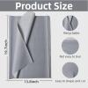 120 Sheets Gray Tissue Paper Bulk, Silver Gray Tissue Paper for Gift Bags Gift Wrapping Crafts Packaging Birthday Baby Shower Wedding Party Decor, 14 x 20 Inch view 2
