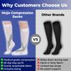 Mojo Travel Flight Socks for Women Compression Socks 20-30 mmHg Knee High for Circulation, Swelling Relief & Comfort on Airplane Travel, Work, Sports & Recovery, Hot Pink, Medium view 3