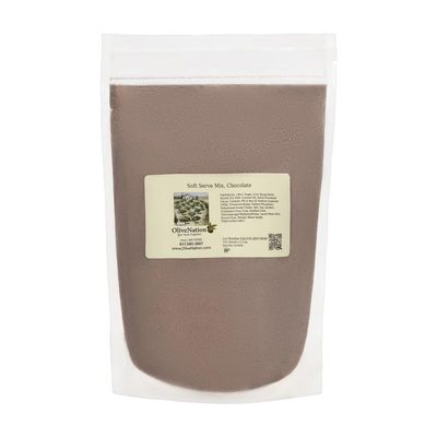 OliveNation Soft Serve Mix, Chocolate - Dairy Based Chocolate Powdered Mix For Home & Commercial Hard Pack & Soft Serve Ice Cream Machine Frozen Desserts, Milkshakes, Floats, Beverages (32.00oz)
