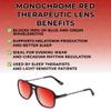 Medspex Prive Revaux The 3.0.5 Color Therapy Reading Glasses +1.50 Black/Deep Red Unisex Fluorescent Light Sensitivity Chromotherapy Chakra Healing view 2