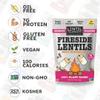 Lentil Telepathy Smoky Marshmallow Crunchy Toasted Lentil Snack, OIL FREE Never Fried, Low Calorie High Protein Plant-Based Sweet Snack- 4 Ounce Bags (8 Ounce (Pack of 2) view 3