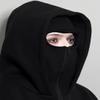 Balaclava Hoodie with Face Mask Built In, Wind-resistant Winter Face Covering Hoodies for Men Women (Black,X-Large) view 2