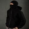 Balaclava Hoodie with Face Mask Built In, Wind-resistant Winter Face Covering Hoodies for Men Women (Black,X-Large) view 3