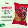 Donkey Chips Tortilla Chips Salted, Stone Ground White Corn Chips, Thick-Cut Crunch, Gluten Free Snacks, Healthy Tortilla Chip Variety, No Artificial Preservatives (11 oz, Pack of 4) view 2