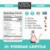 Lentil Telepathy Sea Salt & Vinegar Toasted Lentil Snack - Healthy Low Calorie Snacks, 100% Plant-Based High Protein, Gluten Free Readyto Eat Straight from the Bag, Non-GMO - 4 Ounce Bags (8 Ounce (Pack of 2) view 2