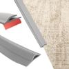 GOUZIBHD Carpet to Tile Transition Strip, Floor Transition Strip, Door Edge Trim, Self Adhesive Door Threshold Ramp, Flooring Transition, Threshold Cover for Doorways(Size:5m/16.4ft) view 1