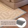 GOUZIBHD Carpet to Tile Transition Strip, Floor Transition Strip, Door Edge Trim, Self Adhesive Door Threshold Ramp, Flooring Transition, Threshold Cover for Doorways(Size:5m/16.4ft) view 4