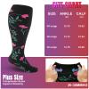 bropite Plus Size Compression Socks For Women&Men,Wide Calf Knee High Socks view 3