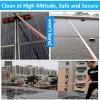 GAOFEMZ Window Cleaning Kit, Lightweight Aluminum Alloy Water Fed Pole, Solar Panel Cleaning Brush and Pole, Telescopic Water Brush for Cars, Glass Curtain Walls, Solar Panels, W view 2