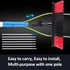 GAOFEMZ Window Cleaning Kit, Lightweight Aluminum Alloy Water Fed Pole, Solar Panel Cleaning Brush and Pole, Telescopic Water Brush for Cars, Glass Curtain Walls, Solar Panels, W view 3