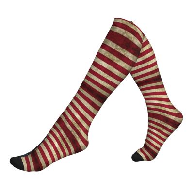 American Flag Printing 15-20mmhg Compression Socks -Reduces Tension Enhances Blood Flow -Great For Long Flights