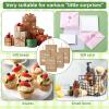 100 Pcs Christmas Employee Appreciation Gift Bags Bulk - Include 50 Paper Bags with Handles (8.3x5.9x3.1 Inch) and 50 Tissue Paper, Gifts for Coworkers, Team, Staff, Offices, Thank You Gifts (Brown) view 3