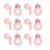 6 Pairs Soft Silicone Earplugs Reusable Noise-Reducing for Concerts, Sleep, Focus, Travel, Adjustable Size 28dB (SNR) Noise Reduction Pink view 1